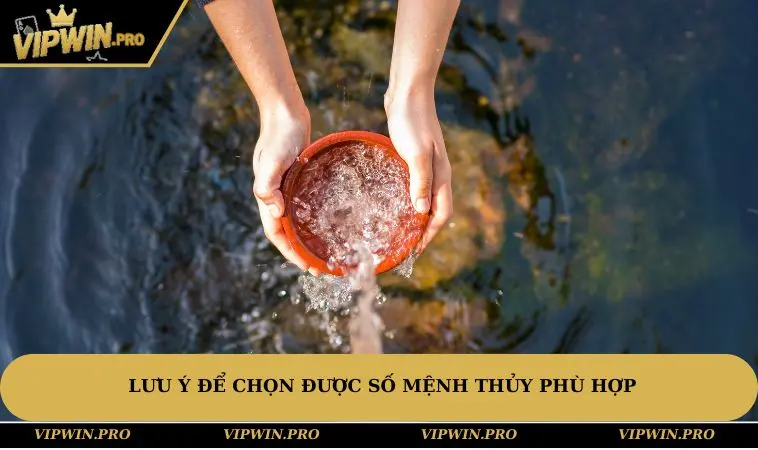 Lưu ý để chọn được số mệnh Thủy phù hợp