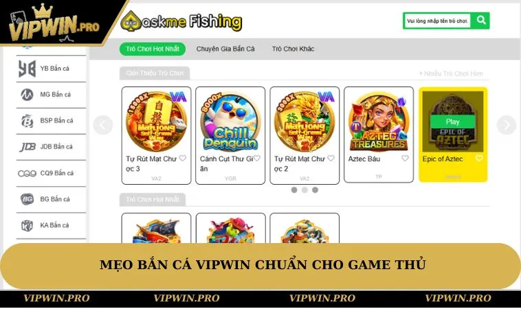 Mẹo bắn cá VIPWIN chuẩn cho game thủ