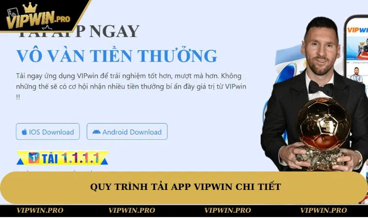 Quy trình tải app VIPWIN chi tiết