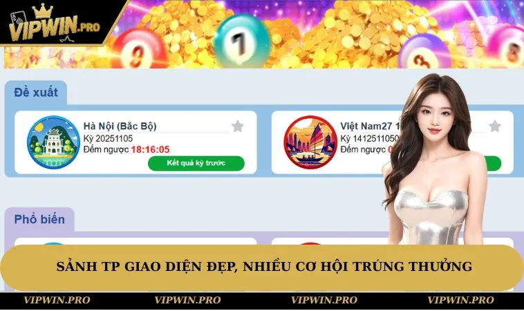 Sảnh TP giao diện đẹp, nhiều cơ hội trúng thưởng