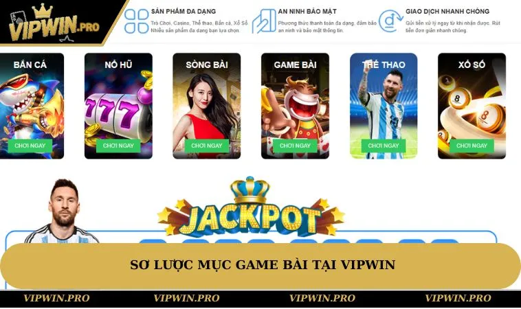 Sơ lược mục game bài tại VIPWIN