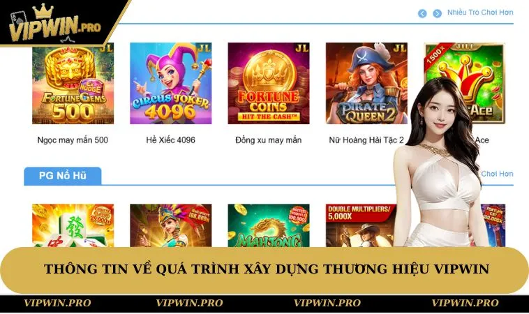 Thông tin về quá trình xây dựng thương hiệu VIPWIN